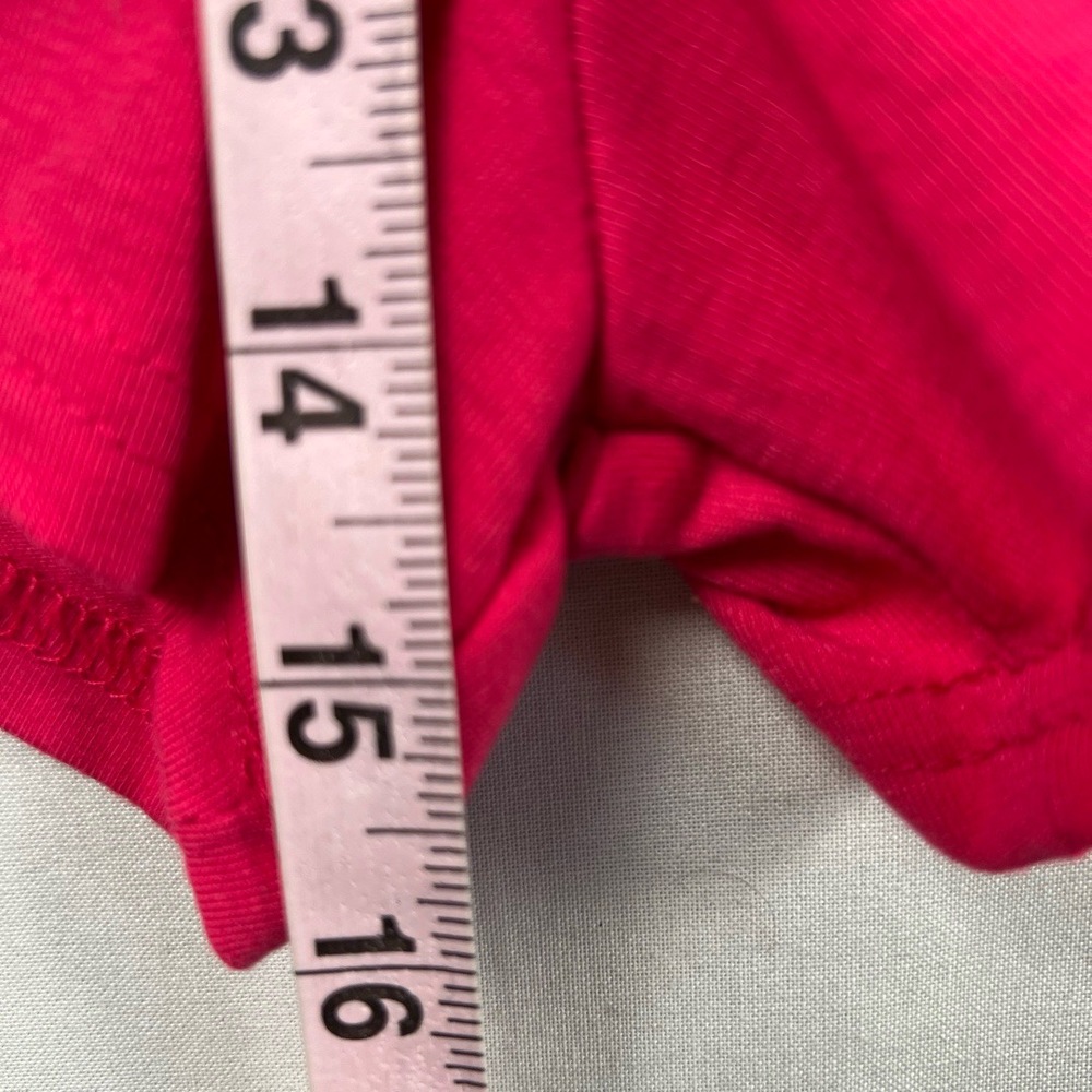 Davi & Dani Romper Womens Small Fuchsia Strapless Ruffle Elastic Waist Pink NEW - Picture 10 of 15
